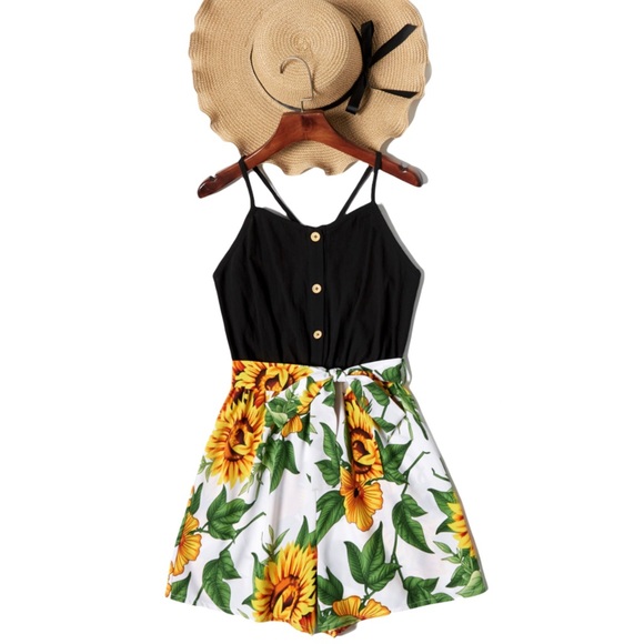 Sunflower Romper for mom and daughter - Picture 1 of 3
